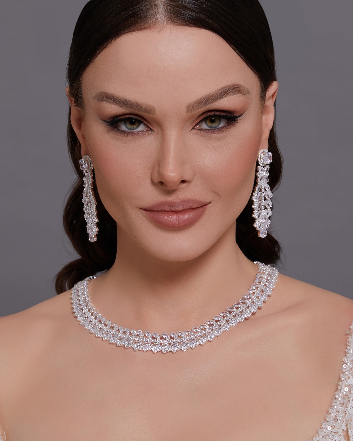 Zircon outlet stone necklace