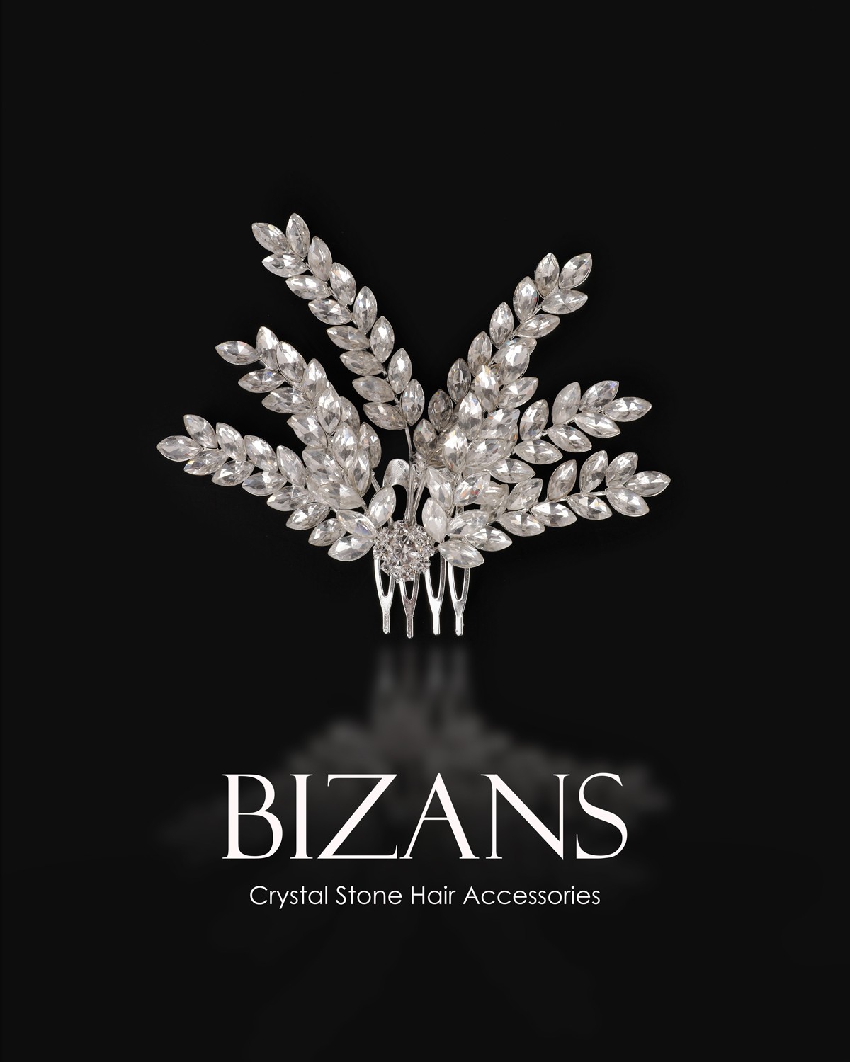 Bizans Crystal Stone Comb Hair Accessories Buy Now.