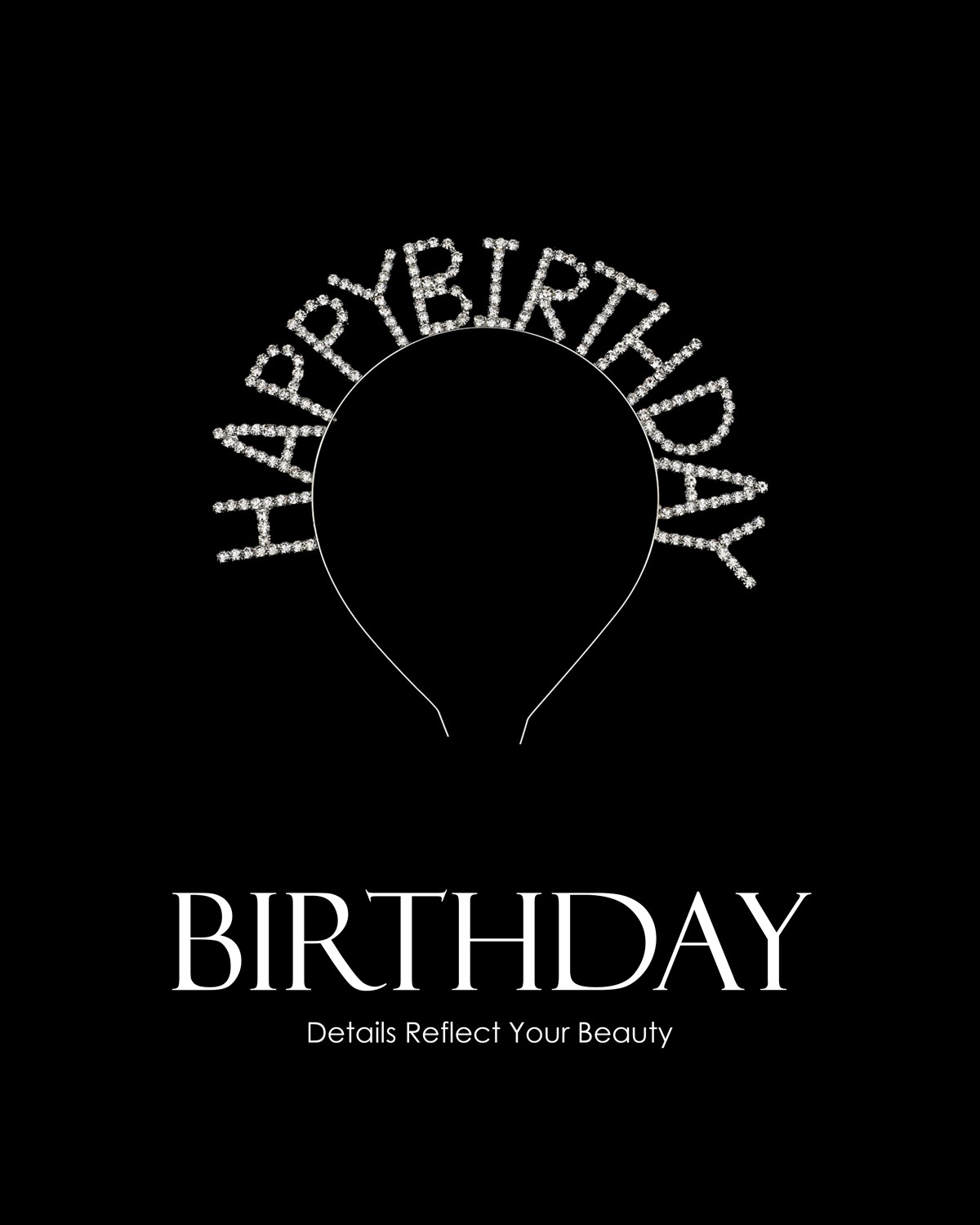 Happy birthday shop with a crown