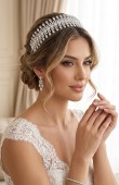 Zircon Stone Hair Accessories Models Design Wedding Henna Engagement Bride						