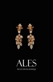 Zircon Stone Earrings Engagement Wedding Design Henna Earring Models Stylish