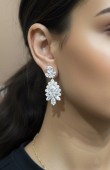 Zircon Stone Earrings Engagement Wedding Design Henna Earring Models Stylish Earrings