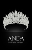 Crystal Stone Hair Accessories Models Wedding Engagement hair comb
