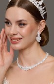Zircon Set Necklace Wedding Henna Engagement Jewelry Set Models