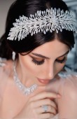 Zircon Stone Hair Accessories Models Wedding Henna Engagement Bride						