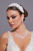 Bridal Crown Accessories Models Wedding Dress White Dress