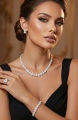 Zircon Set Necklace Wedding Henna Engagement Jewelry Set Models