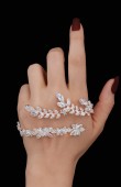 Adjustable Zircon Stone Hand Sword Henna Wedding Hand Accessories