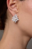 Zircon Stone Earrings Engagement Wedding Design Henna Stylish Earring Models