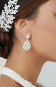 Zircon Stone Earrings Engagement Wedding Design Henna Stylish Earring Models