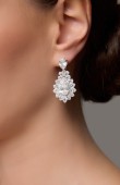 Zircon Stone Earrings Engagement Wedding Design Henna Earring Models Stylish Earrings