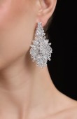 Zircon Stone Earrings Engagement Wedding Design Henna Earring Models Stylish Earrings