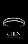 Zircon Stone Hair Accessories Models Wedding Henna Engagement Bride						