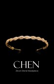 Zircon Stone Hair Accessories Models Wedding Henna Engagement Bride						