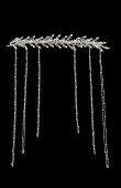 Crystal Stone Hair Accessory Models Wedding Henna Engagement Bride