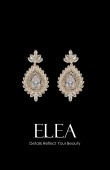 VZircon Stone Earrings Engagement Wedding Design Henna Earring Models Stylish Earrings