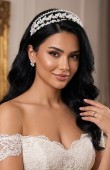 Zircon Stone Hair Accessories Models Design Wedding Henna Engagement Bride						