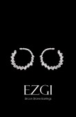 Zircon Stone Earrings Engagement Wedding Design Henna Earring Models Stylish Earrings