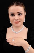 Zircon Set Necklace Wedding Henna Engagement Jewelry Set Models