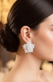 Zircon Stone Earrings Engagement Wedding Design Henna Earring Models Stylish Earrings