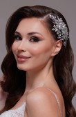 Crystal Beaded Scalloped Hair Accessories Models Wedding Engagement