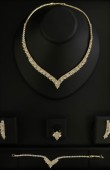 Zircon Set Necklace Wedding Henna Engagement Jewelry Set Models