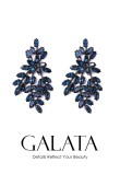 Galata Zircon Stone Earrings Honey Wedding Wedding Bridal Engagement Accessories