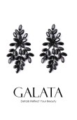 Galata Zircon Stone Earrings Honey Wedding Wedding Bridal Engagement Accessories