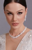 Zircon Set Necklace Wedding Henna Engagement Jewelry Set Models