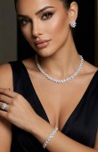Zircon Set Necklace Wedding Henna Engagement Jewelry Set Models