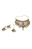 Indian Set Necklace Wedding Henna Engagement Jewelry Set Models Set of 3