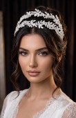 Zircon Stone Hair Accessories Models Wedding Henna Engagement Bride						