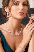 Zircon Set Necklace Wedding Henna Engagement Jewelry Set Models
