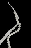 Pearl Promise Engagement Ribbon promise cutting beaded promise ribbon scissors
