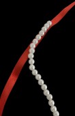 Pearl Promise Engagement Ribbon promise cutting beaded promise ribbon scissors