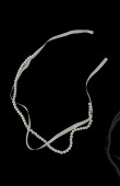 Pearl Promise Engagement Ribbon promise cutting beaded promise ribbon scissors