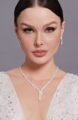 Zircon Set Necklace Wedding Henna Engagement Jewelry Set Models