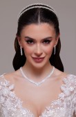 Zircon Stone Hair Accessories Bridal Models Wedding Engagement