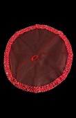 Feathered and Stoned Bridal Halay Handkerchief Chiffon Laser Flowered Bridal Halay Handkerchief
