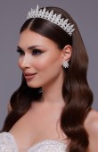 Bridal Crown Models Zircon Stone Wedding Engagement