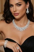 Zircon Set Necklace Wedding Henna Engagement Jewelry Set Models