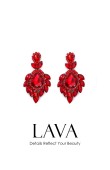 Crystal Stone Earrings Engagement Wedding Design Henna Stylish Earring Models