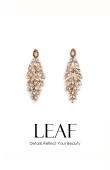 Crystal Stone Earrings Engagement Wedding Design Henna Stylish Earring Models