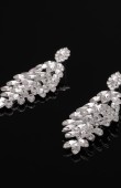 Crystal Stone Earrings Engagement Wedding Design Henna Stylish Earring Models