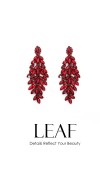 Crystal Stone Earrings Engagement Wedding Design Henna Stylish Earring Models