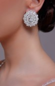 Zircon Stone Earrings Engagement Wedding Design Henna Earring Models Stylish Earrings