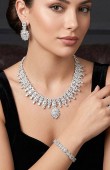 Zircon Set Necklace Wedding Henna Engagement Jewelry Set Models