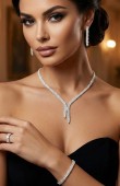 Set Necklace Wedding Henna Engagement Jewelry Set Models