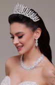 Zircon Stone Hair Accessories Models Wedding Henna Engagement Bride						