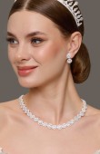 Zircon Set Necklace Wedding Henna Engagement Jewelry Set Models